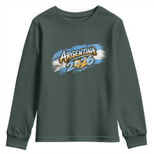 Vintage Argentina Soccer Pride 2026 Graphic Youth Sweatshirt