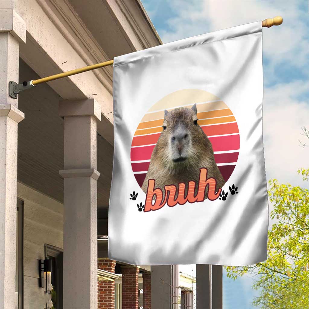 Capybara Lover Garden Flag Funny Bruh Meme Animal Humor Gift TS12 Print Your Wear