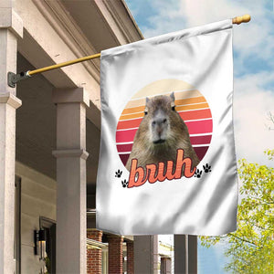 Capybara Lover Garden Flag Funny Bruh Meme Animal Humor Gift TS12 Print Your Wear