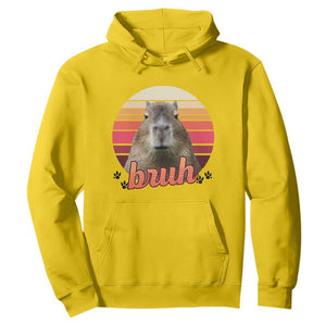 Capybara Lover Hoodie Funny Bruh Meme Animal Humor Gift TS12 Daisy Print Your Wear