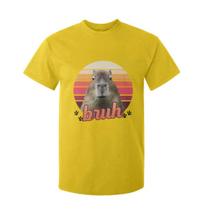 Capybara Lover T Shirt For Kid Funny Bruh Meme Animal Humor Gift TS12 Daisy Print Your Wear