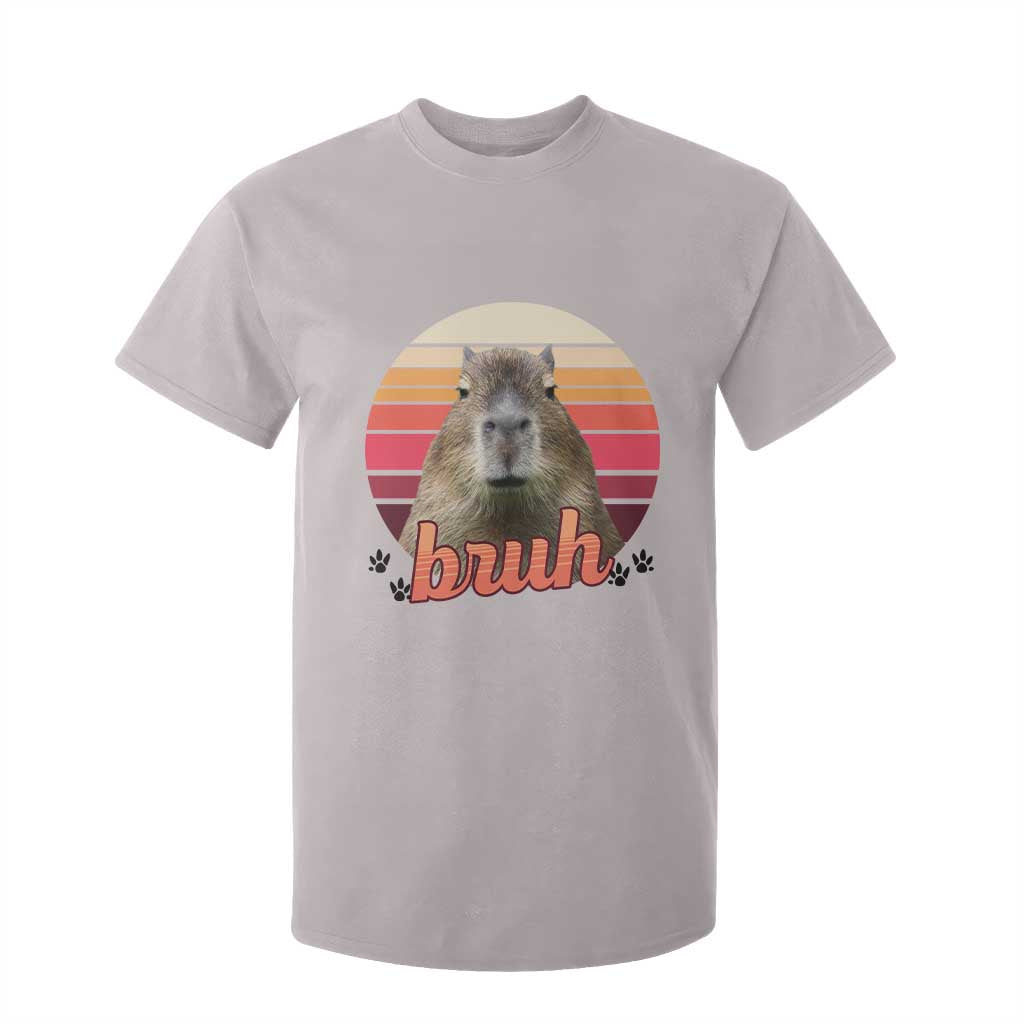 Capybara Lover T Shirt For Kid Funny Bruh Meme Animal Humor Gift TS12 Ice Gray Print Your Wear