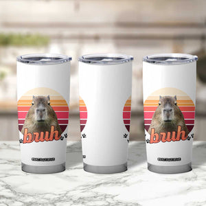 Capybara Lover Tumbler Cup Funny Bruh Meme Animal Humor Gift TS12 Print Your Wear