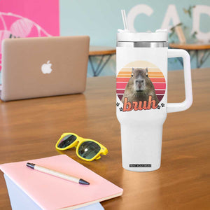 Capybara Lover Tumbler With Handle Funny Bruh Meme Animal Humor Gift TS12 Print Your Wear