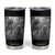 Funny Capybara Selfie With Dinosaur Meme Tumbler Cup Animal Humor Gift TS12 Black Print Your Wear