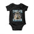 Tummy Ache Survivor Baby Onesie Funny Capybara Meme For Animal Lover TS12 Black Print Your Wear