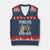 Tummy Ache Survivor V-Neck Knit Sweater Vest Funny Capybara Meme For Animal Lover TS12 Navy Red Print Your Wear