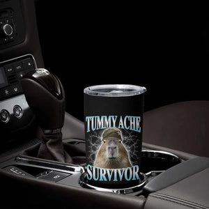 Tummy Ache Survivor Tumbler Cup Funny Capybara Meme For Animal Lover TS12 Print Your Wear