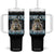 Tummy Ache Survivor Tumbler With Handle Funny Capybara Meme For Animal Lover TS12 One Size: 40 oz Black Print Your Wear