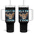 Autism Capybara Tumbler With Handle Funny Rizz Em With The Tism TS12 One Size: 40 oz Black Print Your Wear