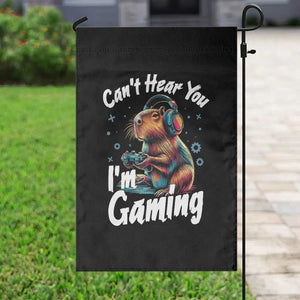 Funny Gamer Capybara Garden Flag Can Not Hear You I Am Gaming TS12 Print Your Wear