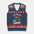 Funny Gamer Capybara V-Neck Knit Sweater Vest Can Not Hear You I Am Gaming TS12 Navy Red Print Your Wear