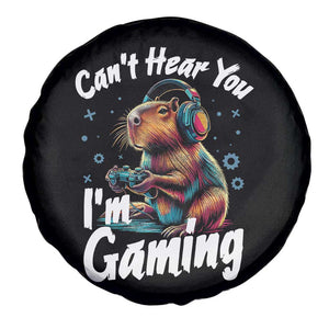 Funny Gamer Capybara Spare Tire Cover Can Not Hear You I Am Gaming TS12 Print Your Wear