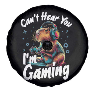 Funny Gamer Capybara Spare Tire Cover Can Not Hear You I Am Gaming TS12 Print Your Wear