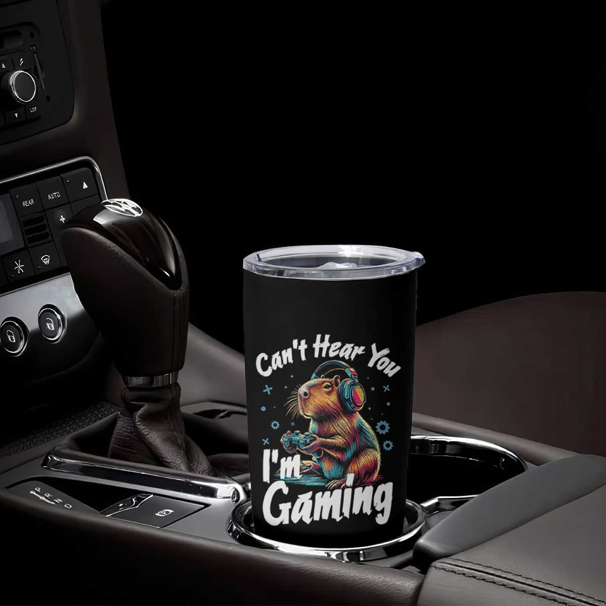 Funny Gamer Capybara Tumbler Cup Can Not Hear You I Am Gaming TS12 Print Your Wear