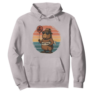 Funny Capybara Hoodie Be Capy Do Not Worry For Animal Lovers TS12 Ice Gray Print Your Wear