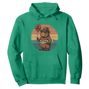 Funny Capybara Hoodie Be Capy Do Not Worry For Animal Lovers TS12 Irish Green Print Your Wear