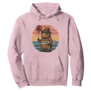 Funny Capybara Hoodie Be Capy Do Not Worry For Animal Lovers TS12 Light Pink Print Your Wear
