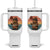 Funny Capybara Tumbler With Handle Be Capy Do Not Worry For Animal Lovers TS12 One Size: 40 oz White Print Your Wear