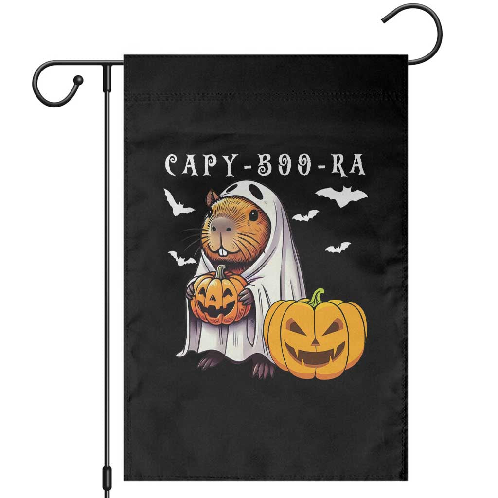 Funny Halloween Capy Boo Ra Garden Flag Cute Capybara Boo Ghost TS12 Black Print Your Wear