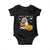 Funny Halloween Capy Boo Ra Baby Onesie Cute Capybara Boo Ghost TS12 Black Print Your Wear