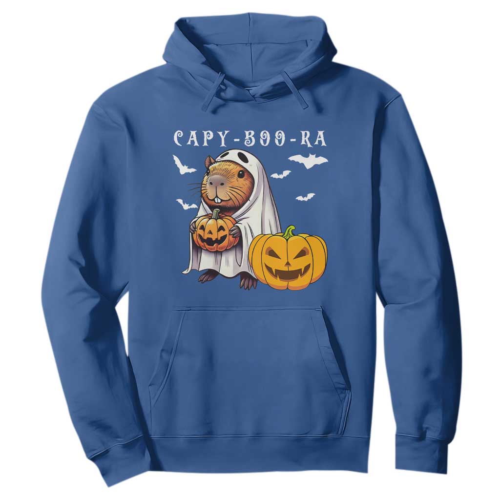 Funny Halloween Capy Boo Ra Hoodie Cute Capybara Boo Ghost TS12 Royal Blue Print Your Wear