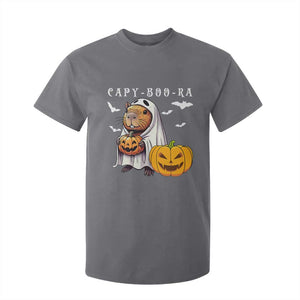 Funny Halloween Capy Boo Ra T Shirt For Kid Cute Capybara Boo Ghost TS12 Charcoal Print Your Wear