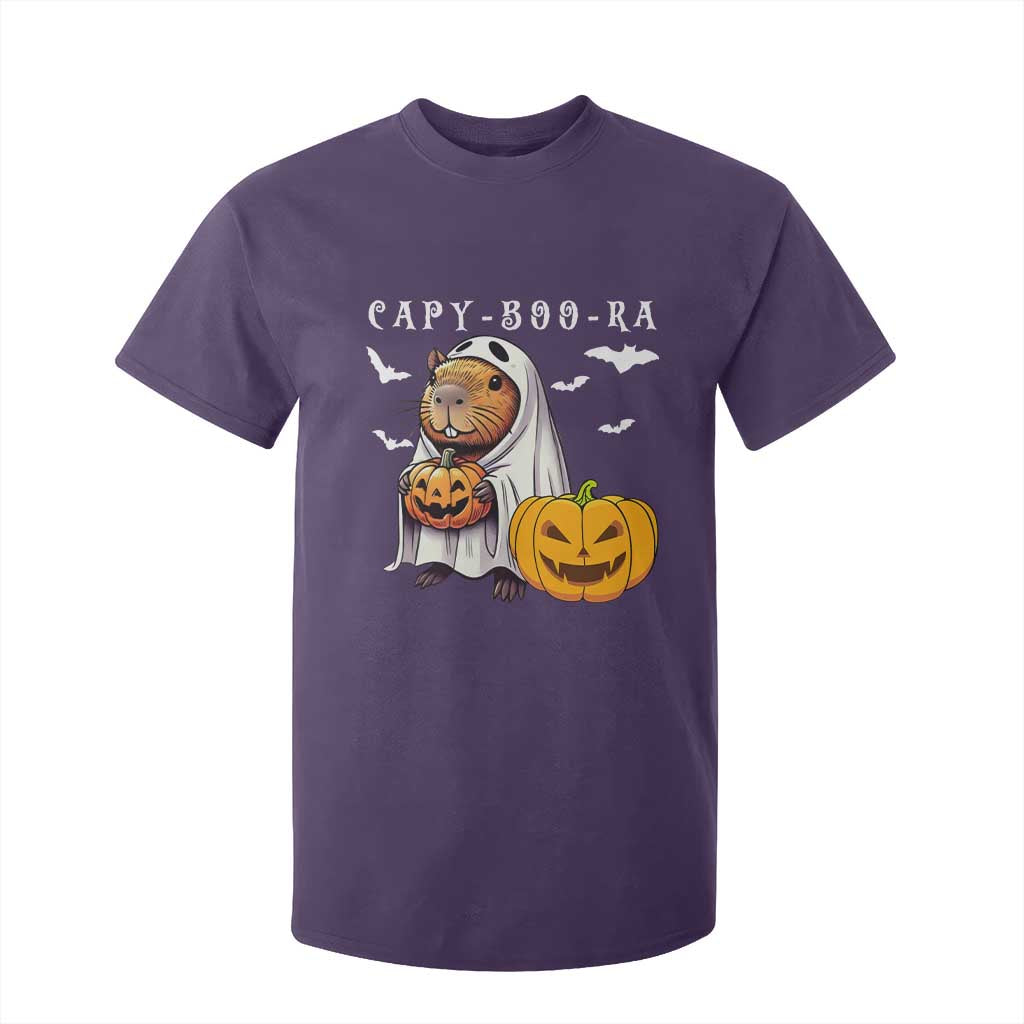 Funny Halloween Capy Boo Ra T Shirt For Kid Cute Capybara Boo Ghost TS12 Purple Print Your Wear