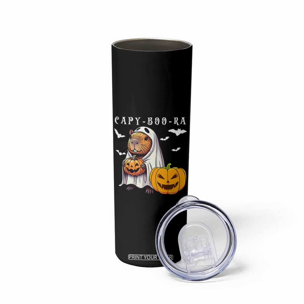 Funny Halloween Capy Boo Ra Skinny Tumbler Cute Capybara Boo Ghost TS12 Print Your Wear
