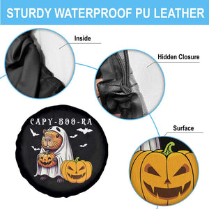 Funny Halloween Capy Boo Ra Spare Tire Cover Cute Capybara Boo Ghost TS12 Print Your Wear