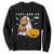 Funny Halloween Capy Boo Ra Sweatshirt Cute Capybara Boo Ghost TS12 Black Print Your Wear