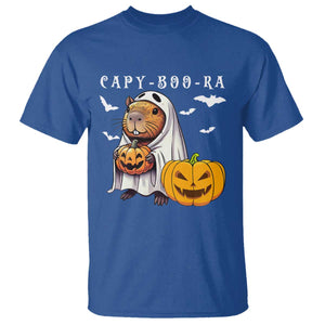 Funny Halloween Capy Boo Ra T Shirt Cute Capybara Boo Ghost TS12 Royal Blue Print Your Wear