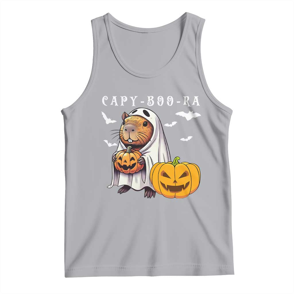 Funny Halloween Capy Boo Ra Tank Top Cute Capybara Boo Ghost TS12 Athletic Heather Print Your Wear