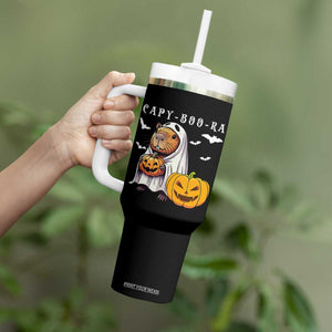 Funny Halloween Capy Boo Ra Tumbler With Handle Cute Capybara Boo Ghost TS12 Print Your Wear