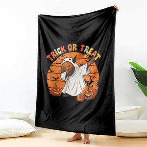 Funny Capybara Halloween Throw Blanket Trick Or Treat Cute Cappy Boo Ghost TS12 Print Your Wear