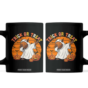 Funny Capybara Halloween Coffee Mug Trick Or Treat Cute Cappy Boo Ghost TS12 Black Print Your Wear