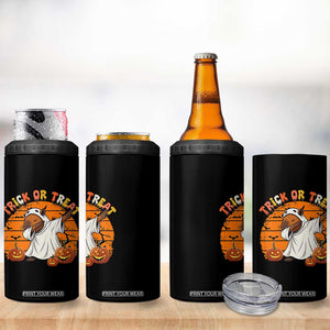 Funny Capybara Halloween 4 in 1 Can Cooler Tumbler Trick Or Treat Cute Cappy Boo Ghost TS12 Print Your Wear