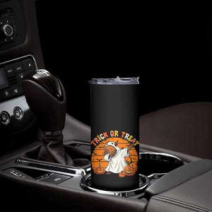 Funny Capybara Halloween Skinny Tumbler Trick Or Treat Cute Cappy Boo Ghost TS12 Print Your Wear