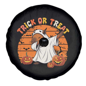 Funny Capybara Halloween Spare Tire Cover Trick Or Treat Cute Cappy Boo Ghost TS12 Print Your Wear