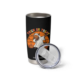 Funny Capybara Halloween Tumbler Cup Trick Or Treat Cute Cappy Boo Ghost TS12 Print Your Wear