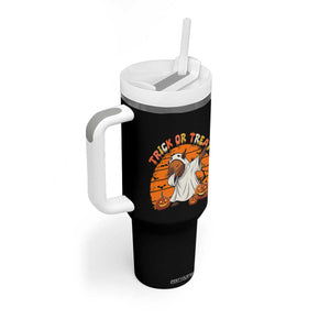 Funny Capybara Halloween Tumbler With Handle Trick Or Treat Cute Cappy Boo Ghost TS12 Print Your Wear