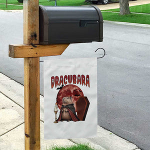 Halloween Capybara Garden Flag Funny Dracubara In Dracula Outfit TS12 Print Your Wear