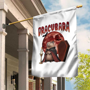 Halloween Capybara Garden Flag Funny Dracubara In Dracula Outfit TS12 Print Your Wear
