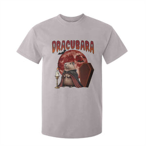 Halloween Capybara T Shirt For Kid Funny Dracubara In Dracula Outfit TS12 Ice Gray Print Your Wear