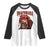 Halloween Capybara Raglan Shirt Funny Dracubara In Dracula Outfit TS12 White Black Print Your Wear