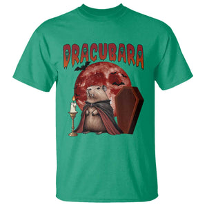 Halloween Capybara T Shirt Funny Dracubara In Dracula Outfit TS12 Irish Green Print Your Wear