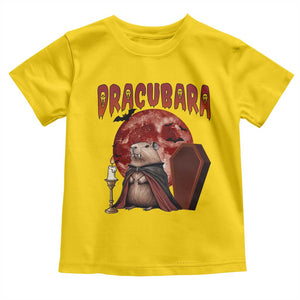 Halloween Capybara Toddler T Shirt Funny Dracubara In Dracula Outfit TS12 Daisy Print Your Wear