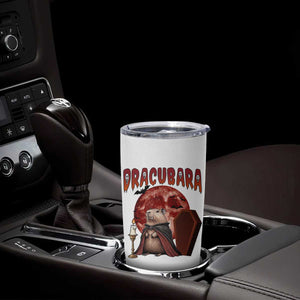 Halloween Capybara Tumbler Cup Funny Dracubara In Dracula Outfit TS12 Print Your Wear