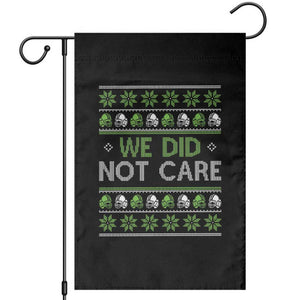 We Did Not Care Garden Flag Ugly Christmas Football Fan Gift