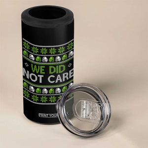 We Did Not Care 4 in 1 Can Cooler Tumbler Ugly Christmas Football Fan Gift TS12 Print Your Wear